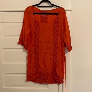 Sofia by Vix red swim coverup dress